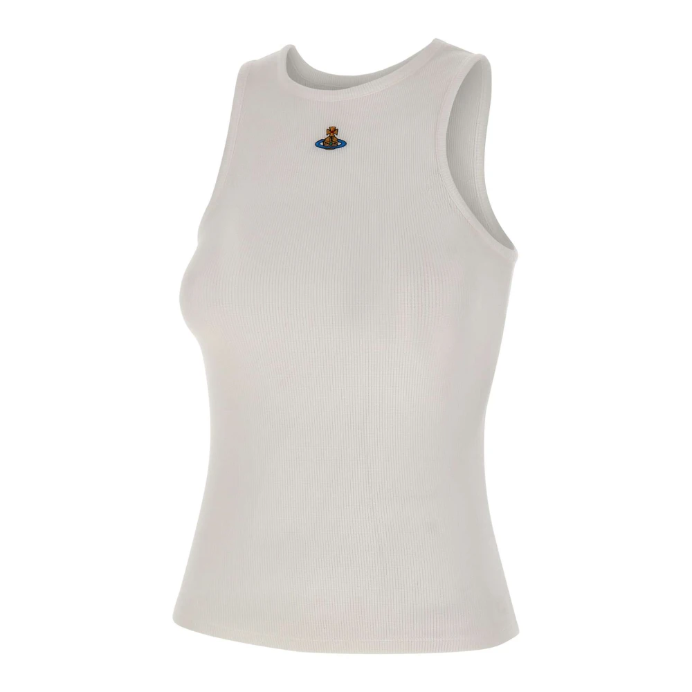 Vivienne Westwood Women's White 90S Vest - Sleeveless Tops - M - Tops