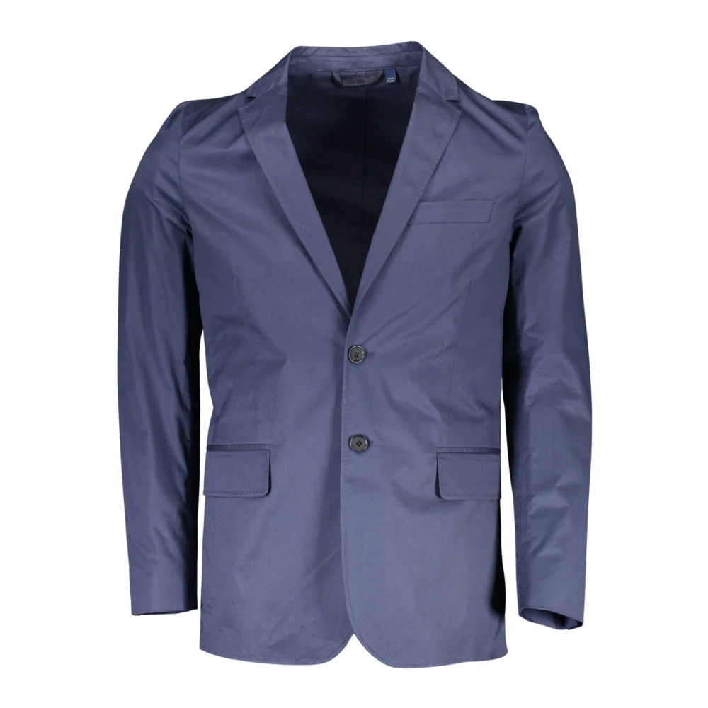 Gant Elegant Klassisk Bomullsblandning Jacka Blue, Herr