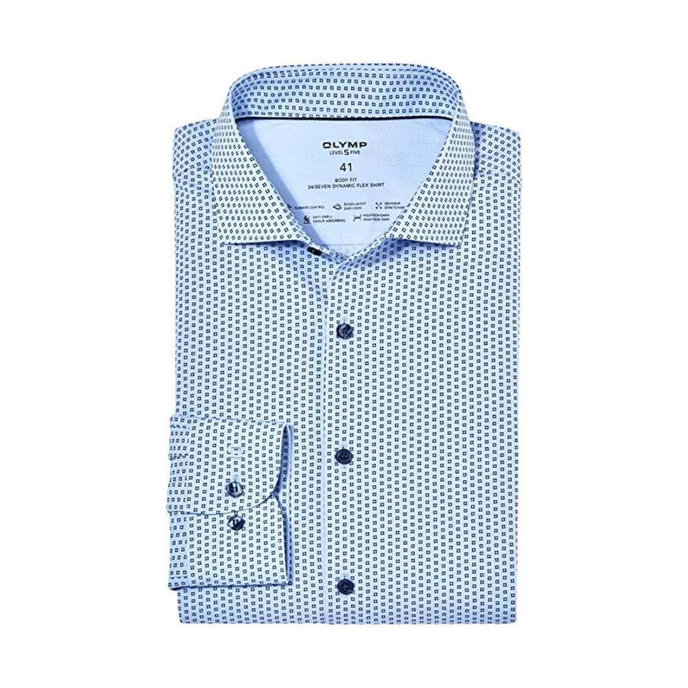 Olymp Klassieke Overhemden Collectie Blue Heren