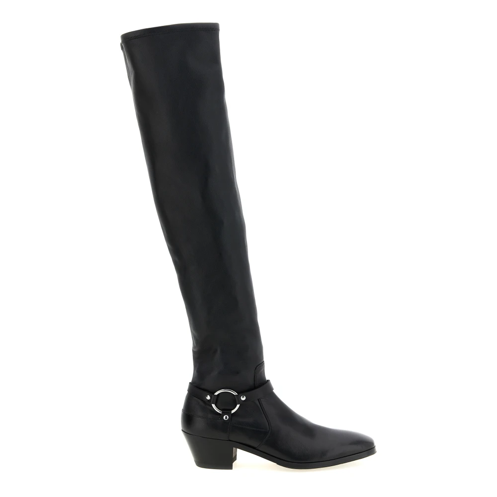 Tom Ford Black Ankle Boots - Female - Over-The-Knee Boots - 6 Uk - Shoes