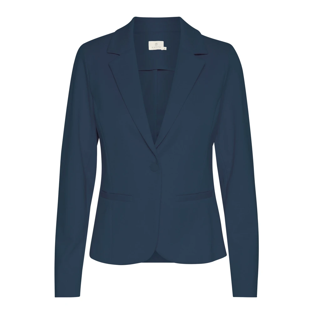 Kaffe Women's Blue Blazers, Xl, Midnight Marine Blazer Jacket