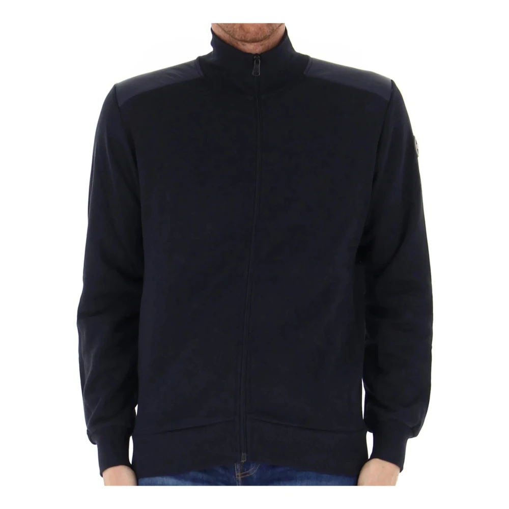 Colmar Heren Full Zip Katoenen Sweater Blue Heren