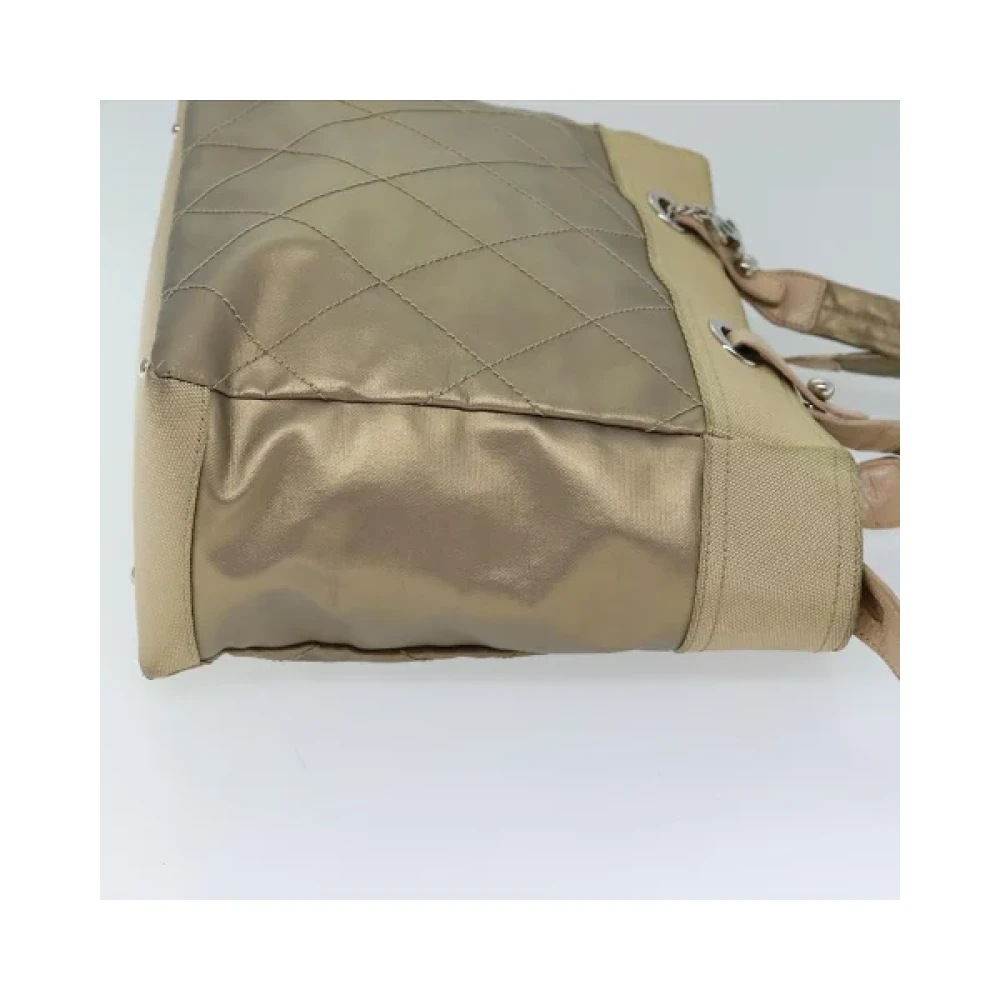 Chanel Vintage Pre-owned Leather chanel-bags Beige Dames