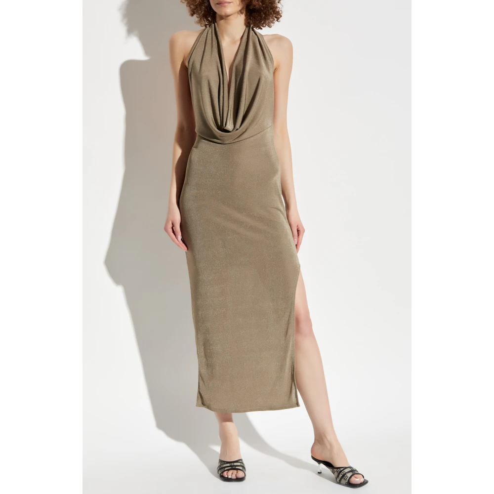 Misbhv Rugloze jurk Beige Dames