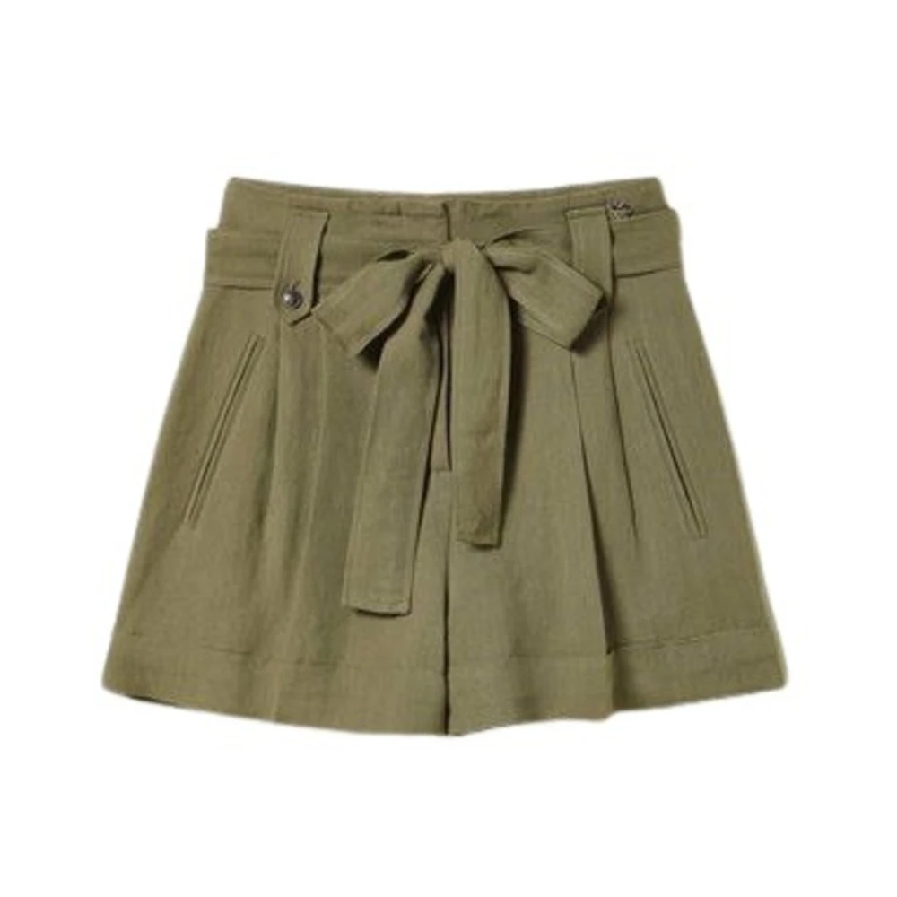 Twinset Stijlvolle Shorts voor Vrouwen Green Dames