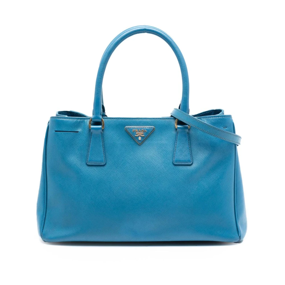 Prada Vintage Women's Blue Pre-Owned Leather Satchel