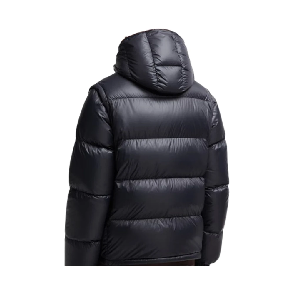 Moncler Warme Winterjas voor Mannen Black Heren