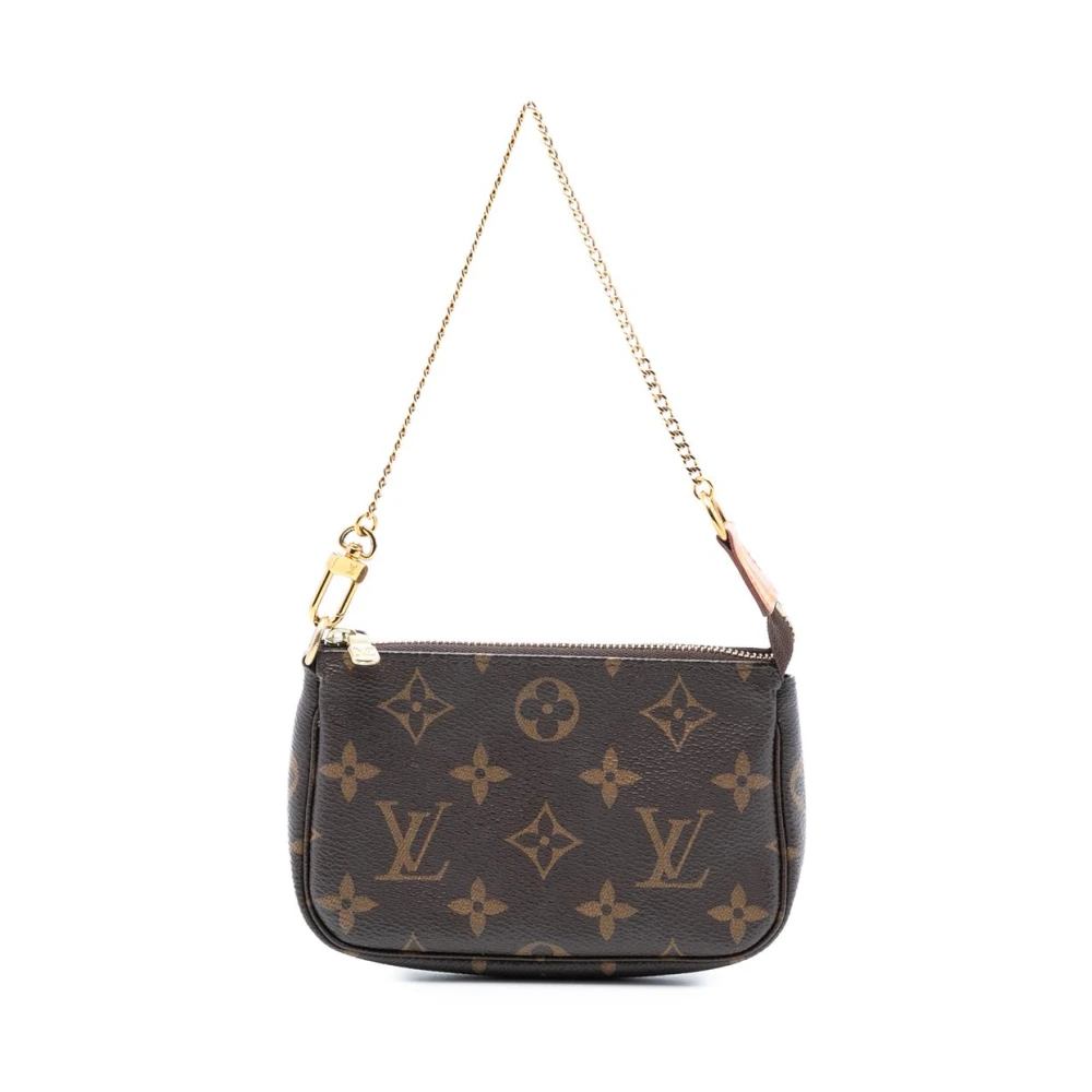 Louis Vuitton Vintage Women's Brown Pre-Owned Printed Handbag With Chain
