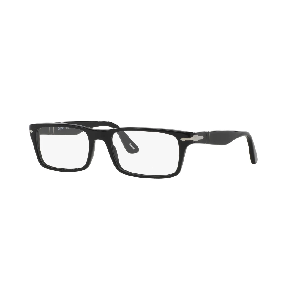 Persol Men's Transparent Man Po3050v 95 Optical Frames Acetate Black Squared Normal - Image 3