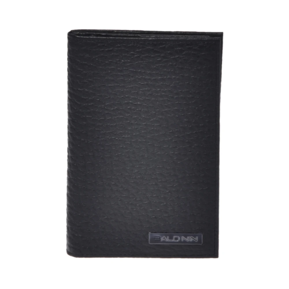 Baldinini Men's Black Wallets & Cardholders, One Size, Tumbled Leather Wallet