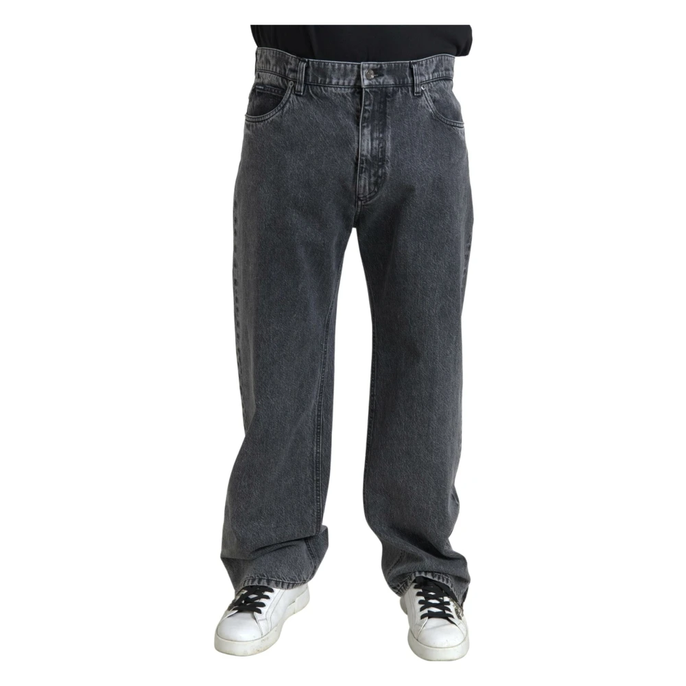 Dolce & Gabbana Loose-fit Jeans Gray Heren