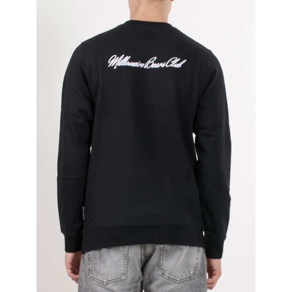 Baron Filou Zwarte Sweater Millionaire Club Regulier Black Heren