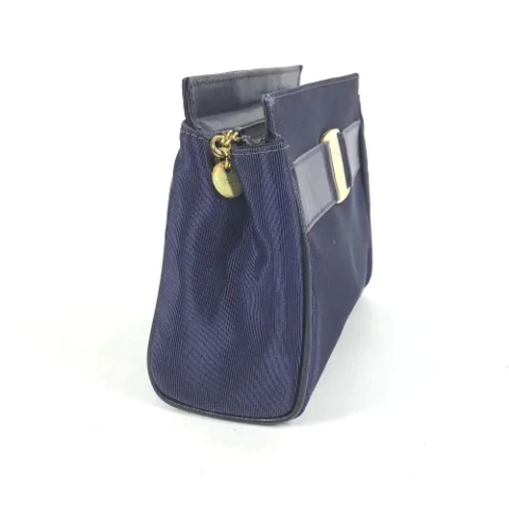 Salvatore Ferragamo Pre-owned Fabric pouches Blue Dames