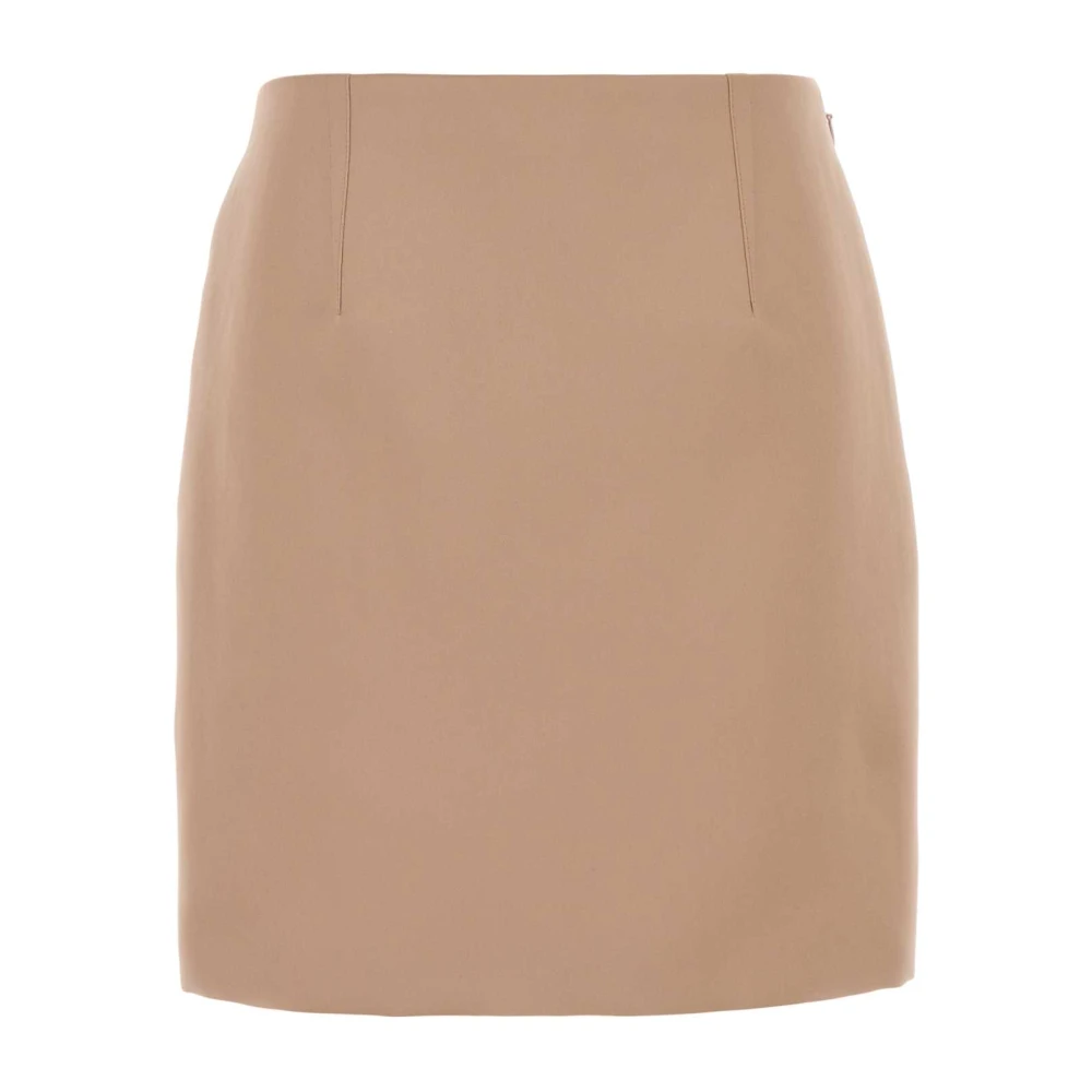 Chloé Women's Beige Short Skirts, Xs, Duchesse Satin Mini Skirt