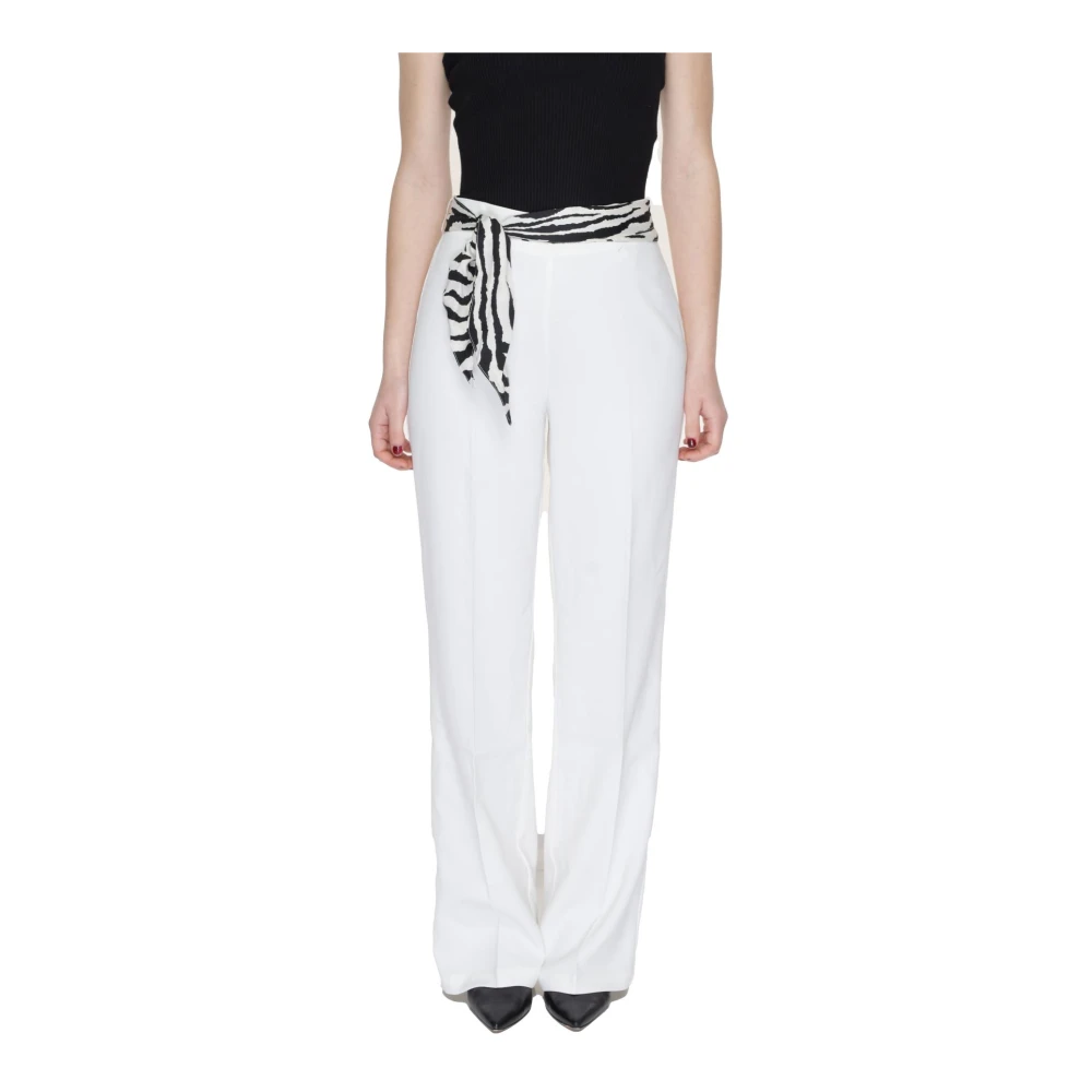 Only Wide Trousers White Dames