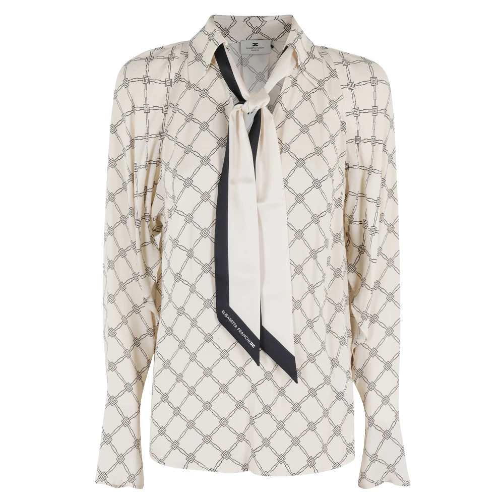 Elisabetta Franchi Stijlvolle Shirt voor Vrouwen White Dames