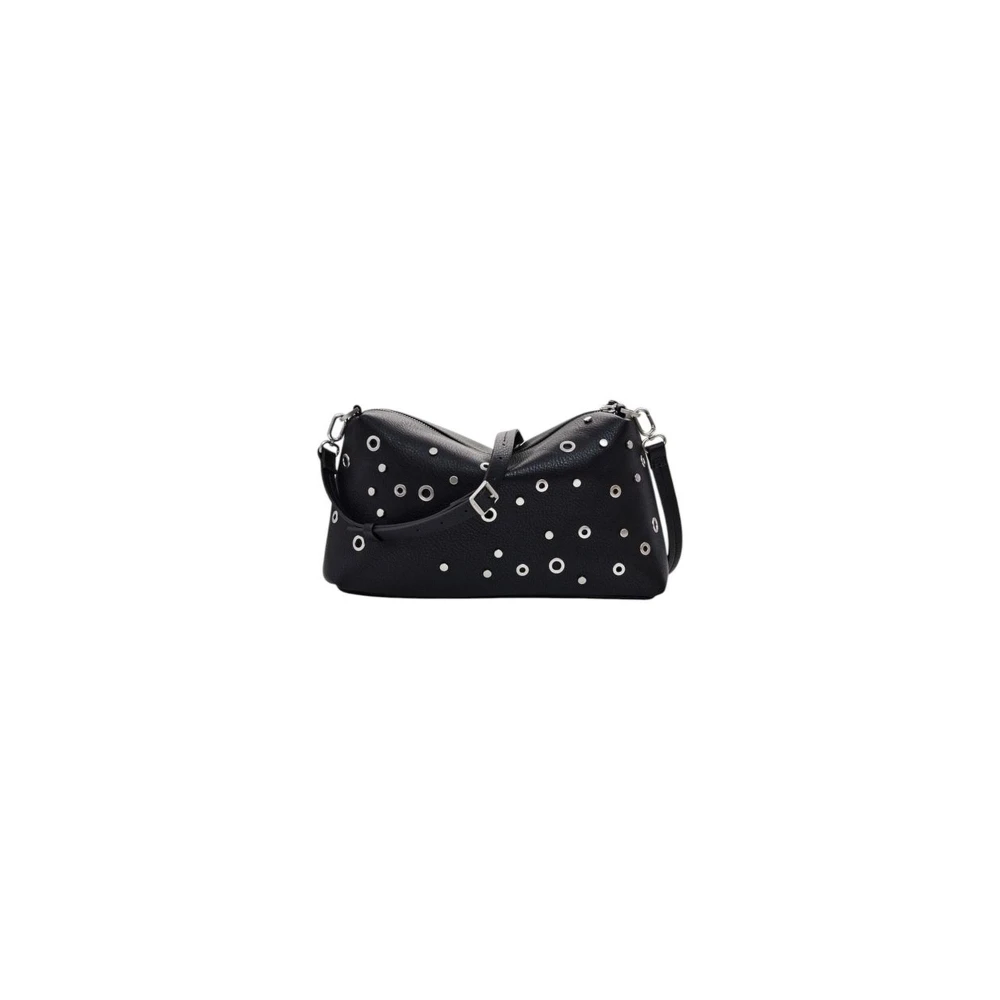 Desigual Zwarte Polyethyleen Handtas Grote Dames Tas Black Dames