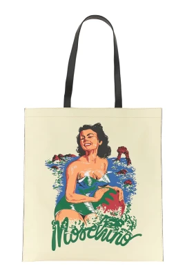 Hawaiian Print Tote Bag