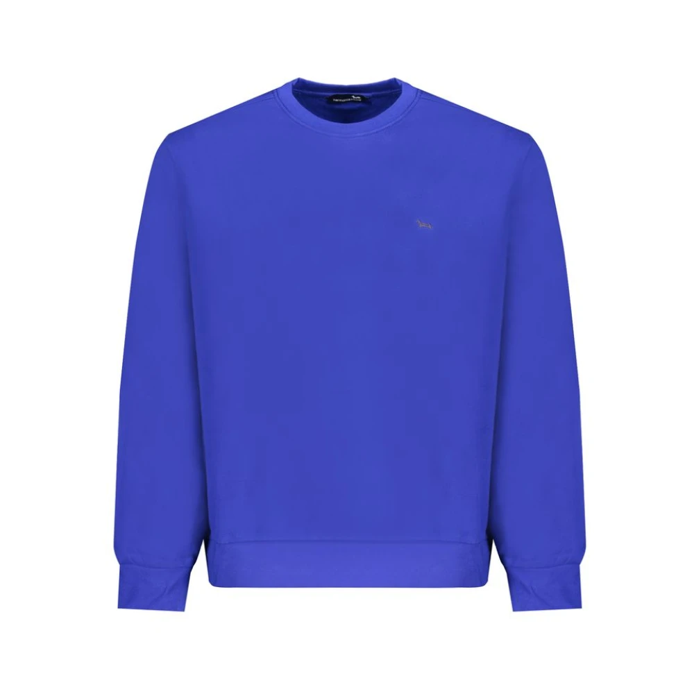 Harmont & Blaine Blauwe Geborduurde Sweater met Lange Mouwen Blue Heren