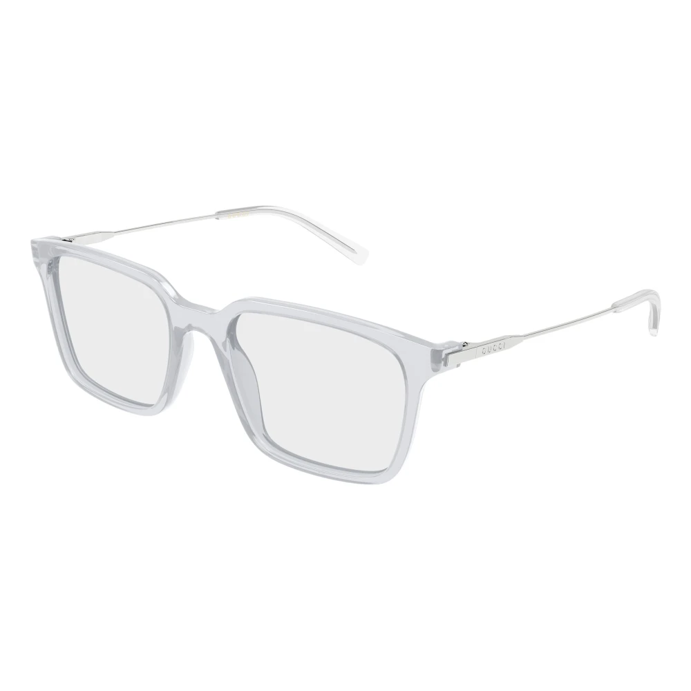 Gucci Transparent Man Gg2252o 003 Optical Frames Acetate Grey Squared - Image 2