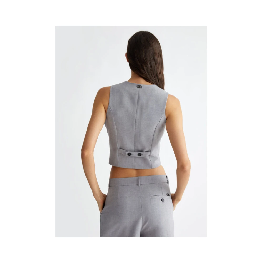 Liu Jo Twill Gilet Array Large Gray Dames