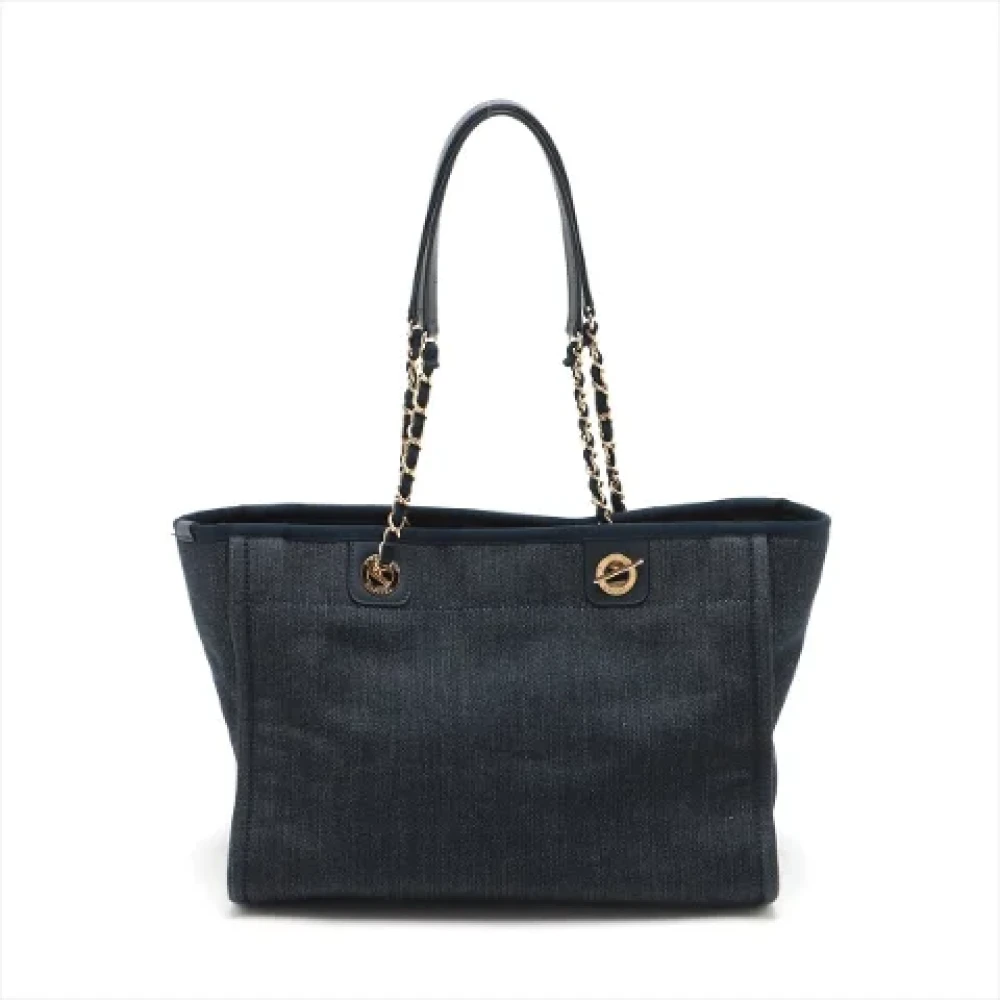 Chanel Vintage Pre-owned Denim chanel-bags Blue Dames