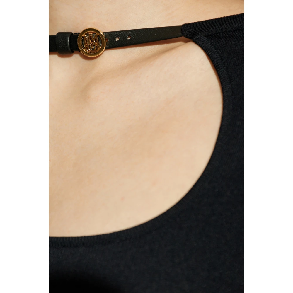 Amiri Top met logo Black Dames
