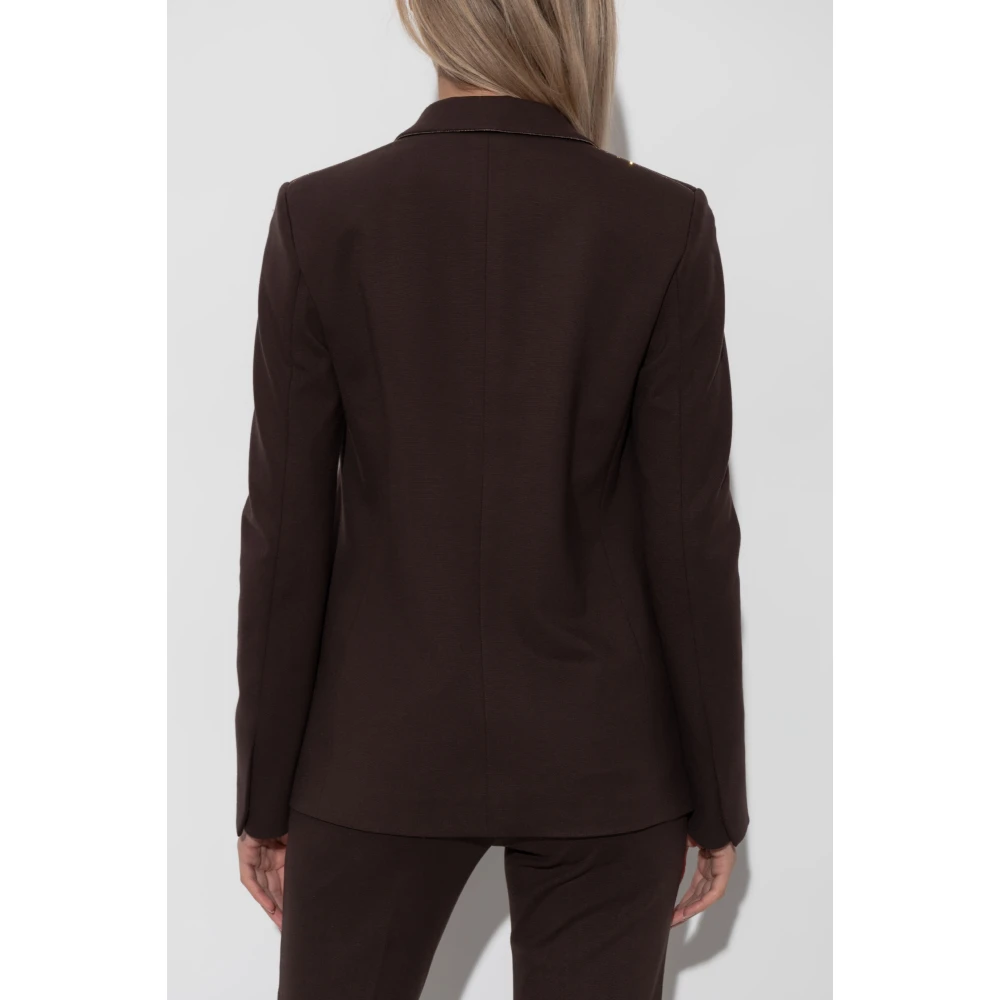 Fabiana Filippi Blazer met zakken Brown Dames