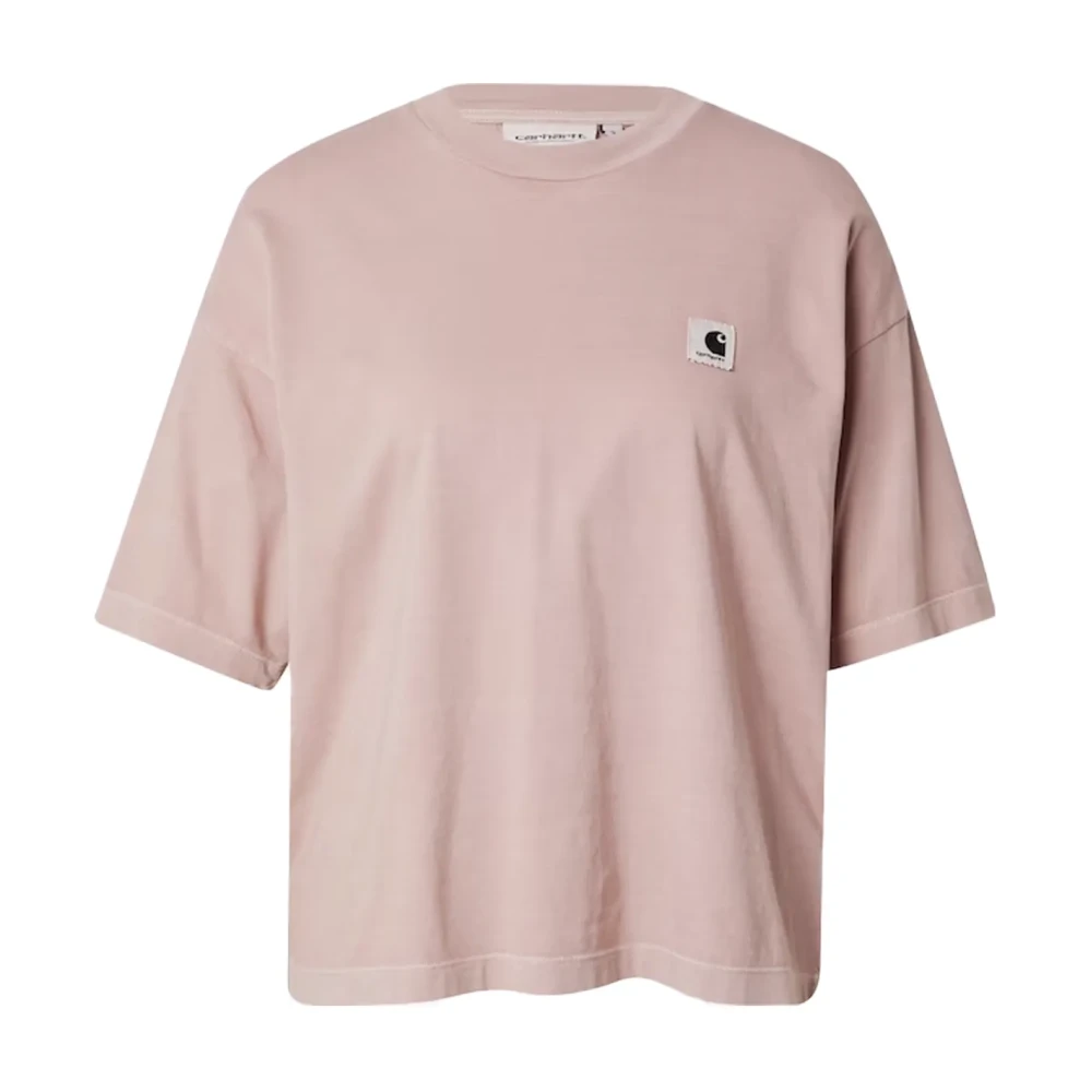 Carhartt WIP Nelson Korte Mouw T-Shirt Pink Dames