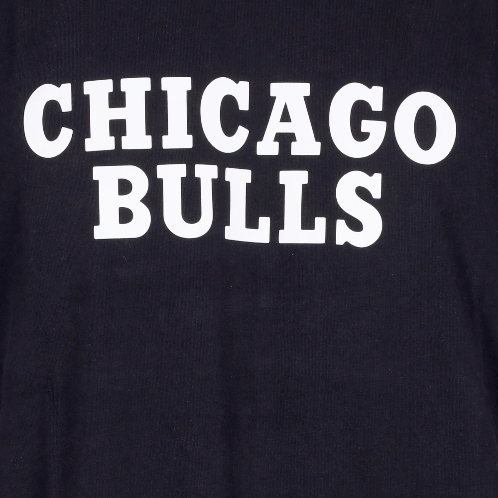 new era Chicago Bulls Oversize Tee Zwart Black Heren