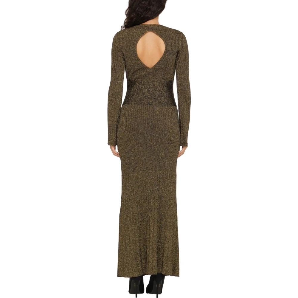 Twinset Casual jurk met viscose samenstelling Brown Dames