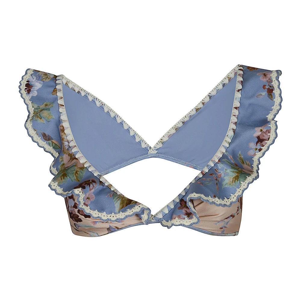 Zimmermann Women's Multicolor Bikinis, Xs, Awaken Crochet Tri Bikini Top