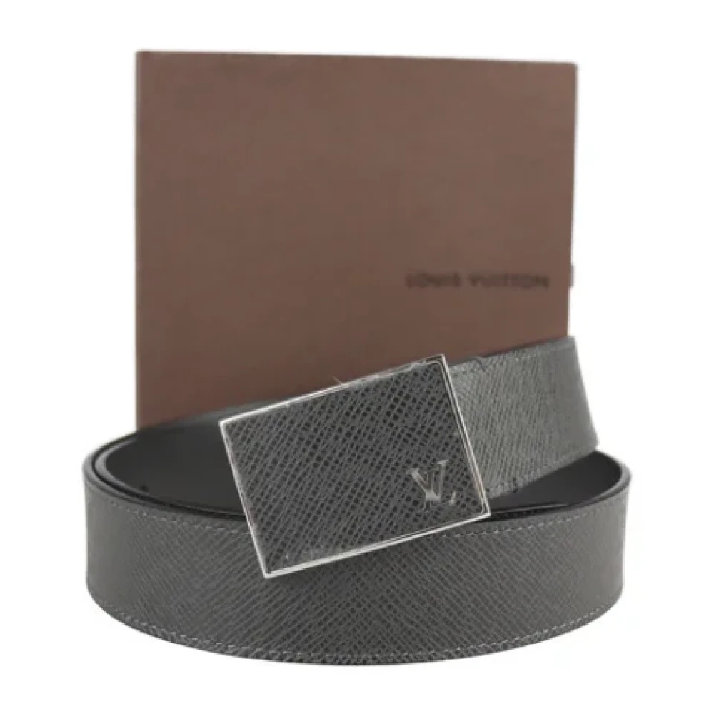 Louis Vuitton Vintage Pre-owned Leather belts Black Dames