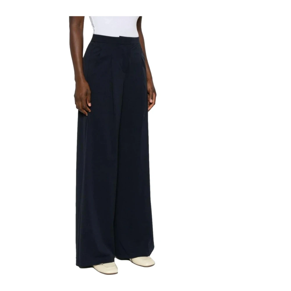 Max Mara Easywear Broek bonn Blue Dames
