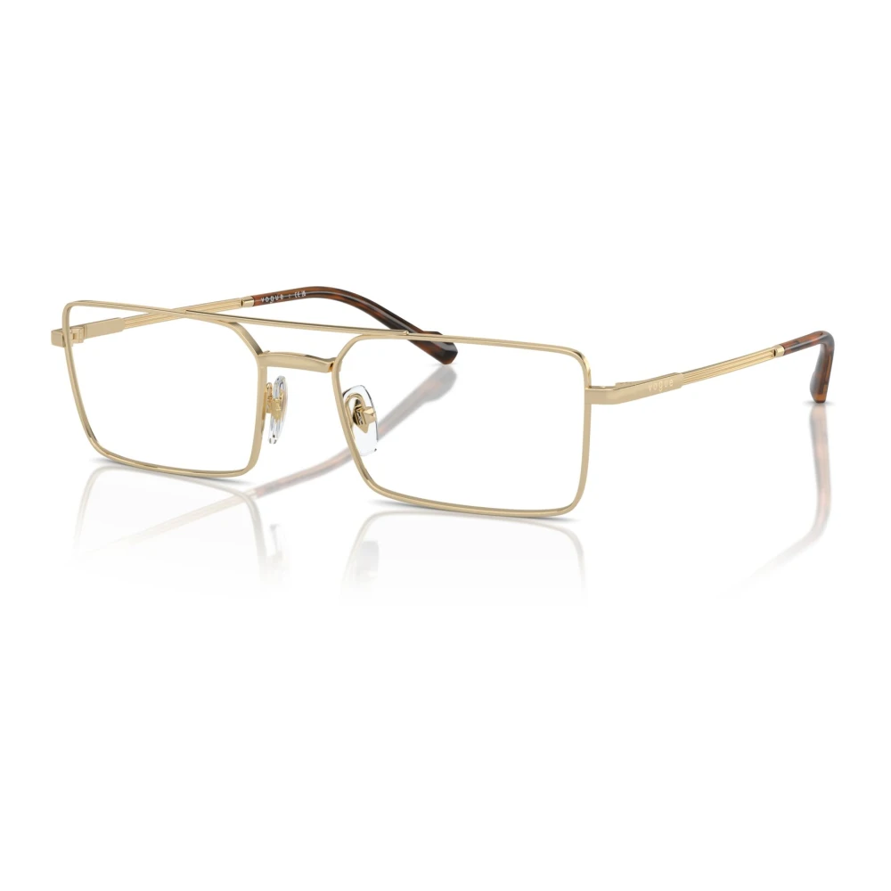 Vogue Bruin Pale Gold Havana Brillenmonturen Yellow Unisex