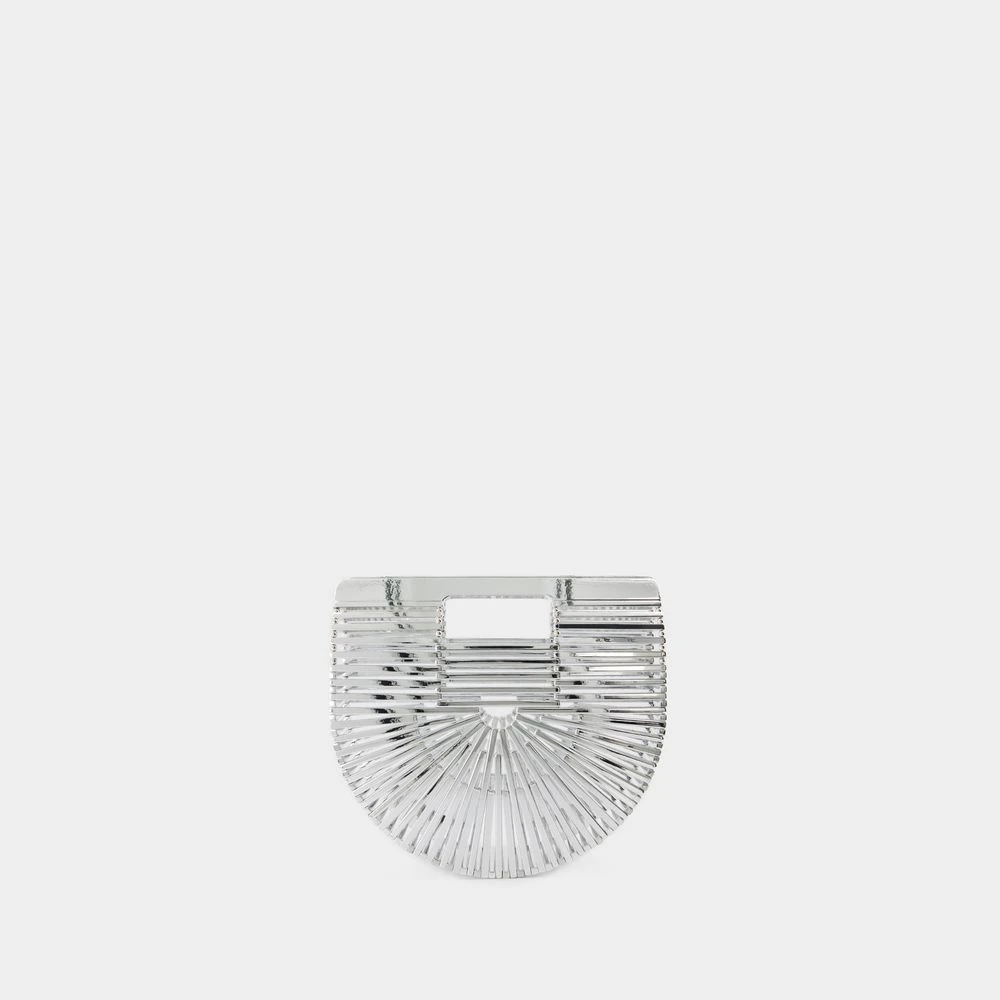 Cult Gaia Zilveren Acryl Mini Top Handtas Gray Dames