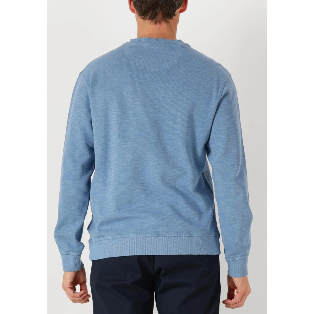 Scotch & Soda Blauw Gestreept Sweatshirt voor Heren Blue Heren