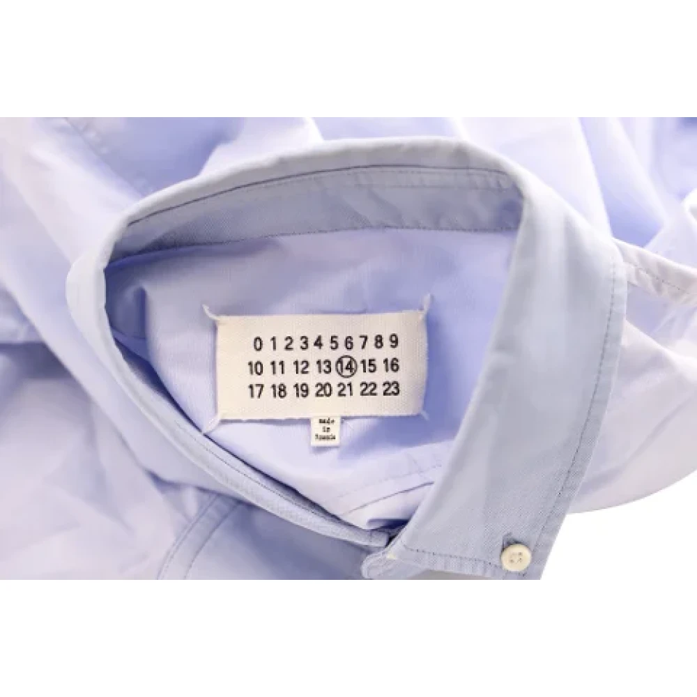 Maison Margiela Pre-owned Cotton tops Blue Dames