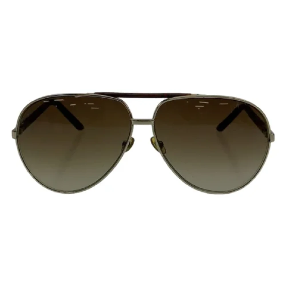 Gucci Vintage Pre-owned Plastic sunglasses Brown Dames