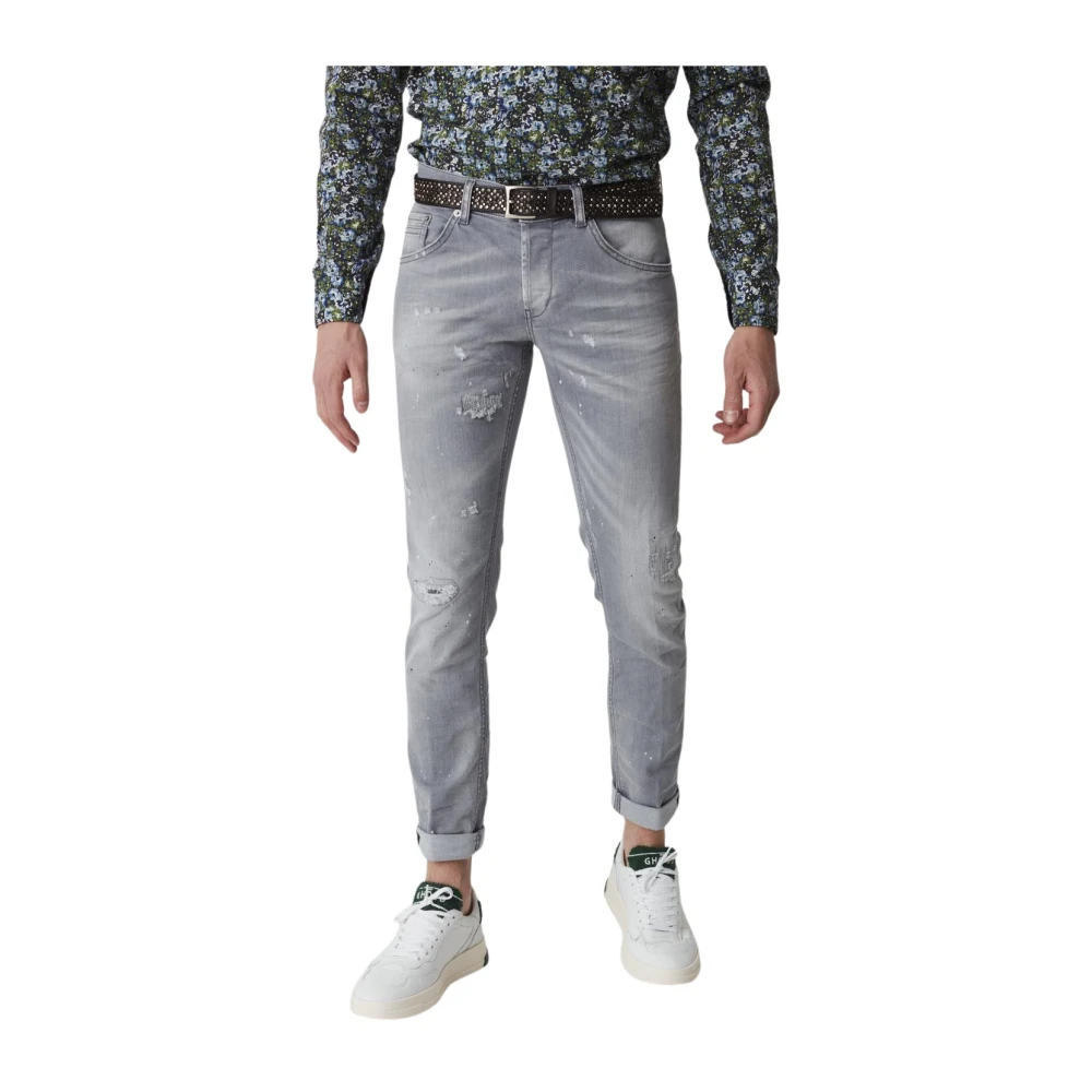 Dondup Slim-Fit Ritchie Jeans Gray Heren