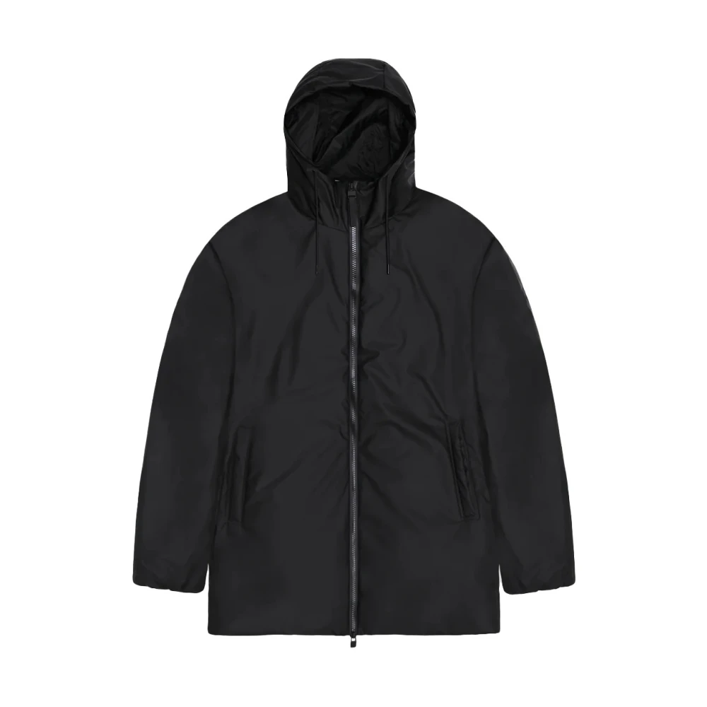 Rains Lohja Long Jacket Black, Dam