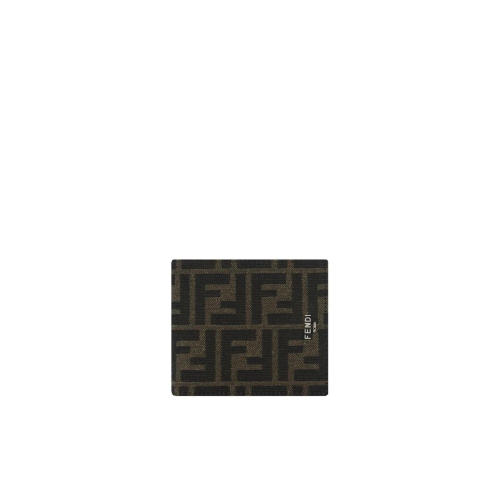 Fendi Men's Brown Iconic Monogram Leather Wallet