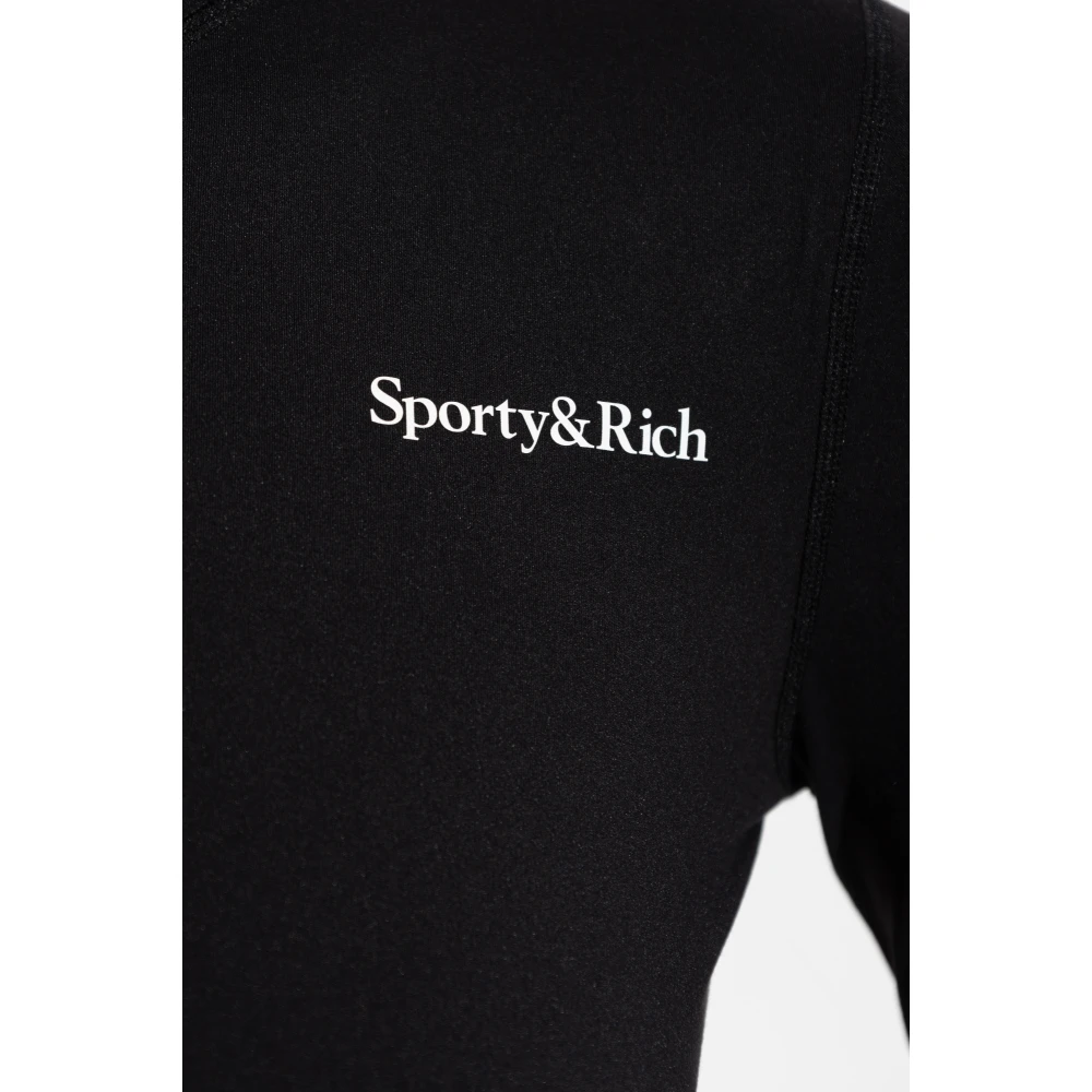 Sporty & Rich Sweatshirt uit de Core-collectie Black Dames