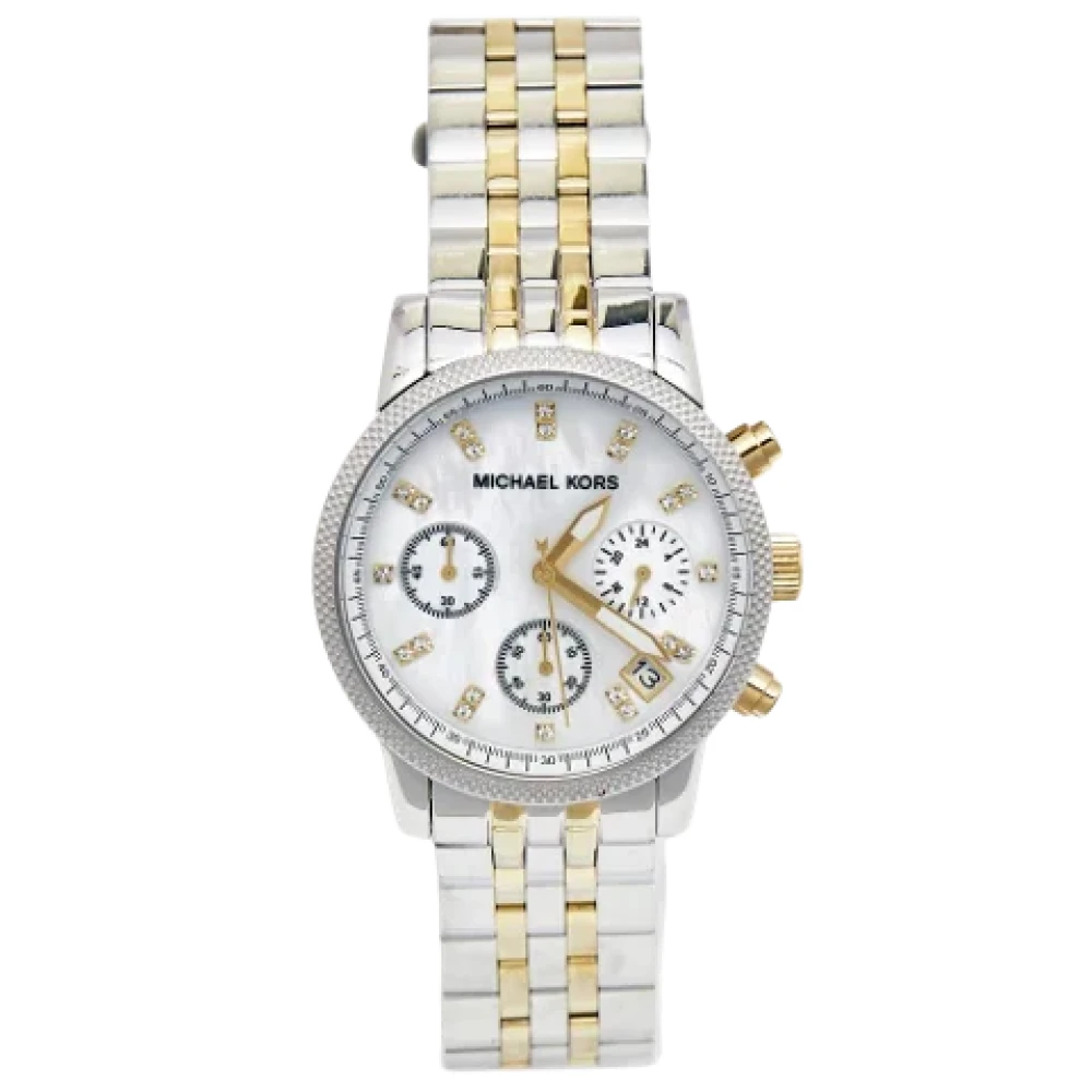 Michael Kors Pre-owned Metal watches Gray Dames