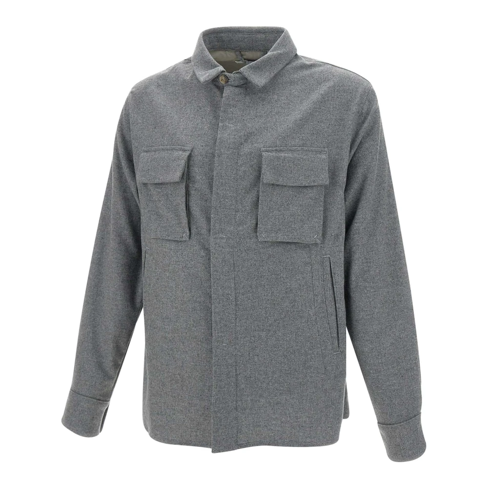 Re-Hash Mannen wol-mix Vanni jas grijs Gray Heren