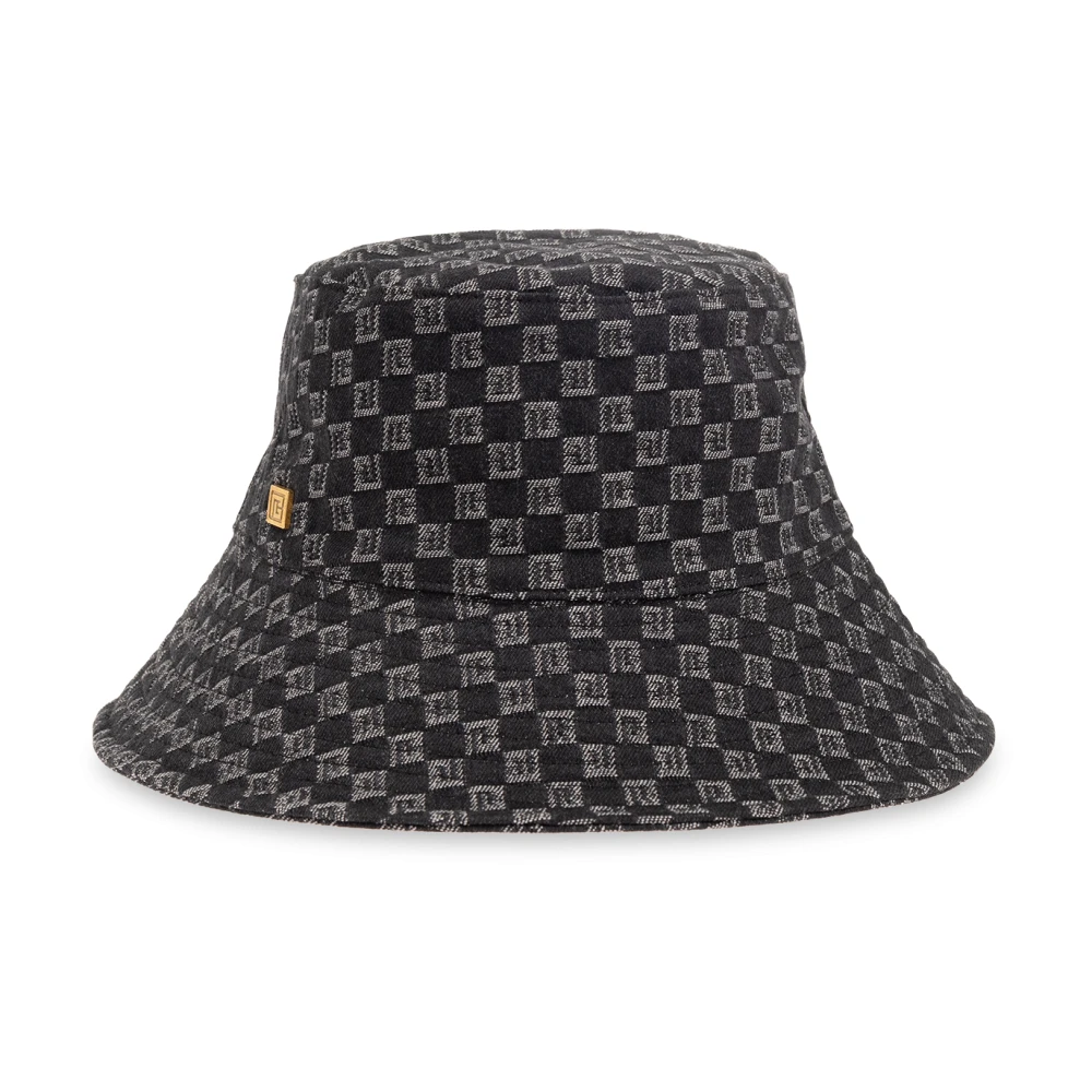 Balmain Bucket hoed met monogram Black Heren