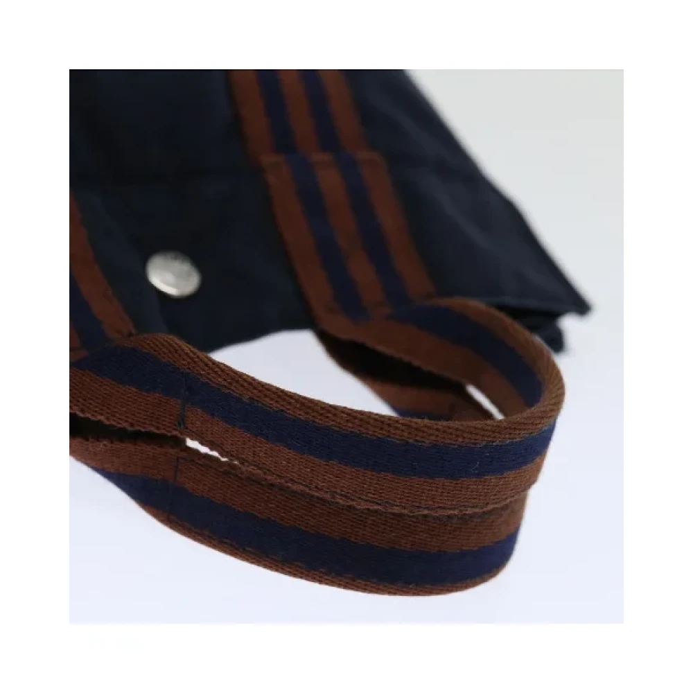 Hermès Vintage Pre-owned Canvas handbags Blue Dames