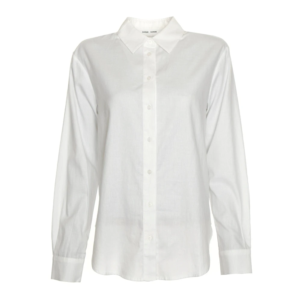 Samsøe Elegante blouse met lange mouwen White Dames
