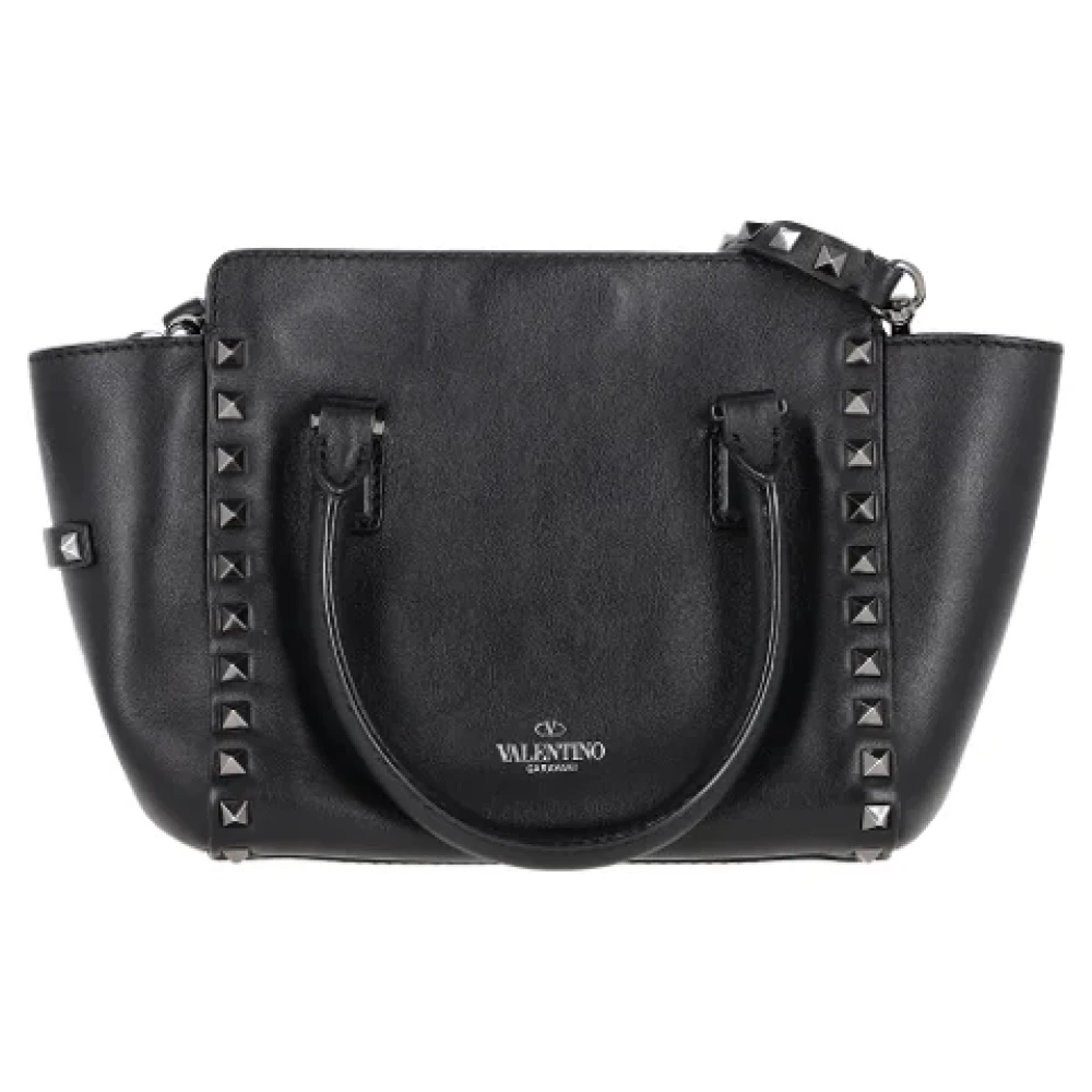 Valentino Vintage Pre-owned Leather totes Black Dames