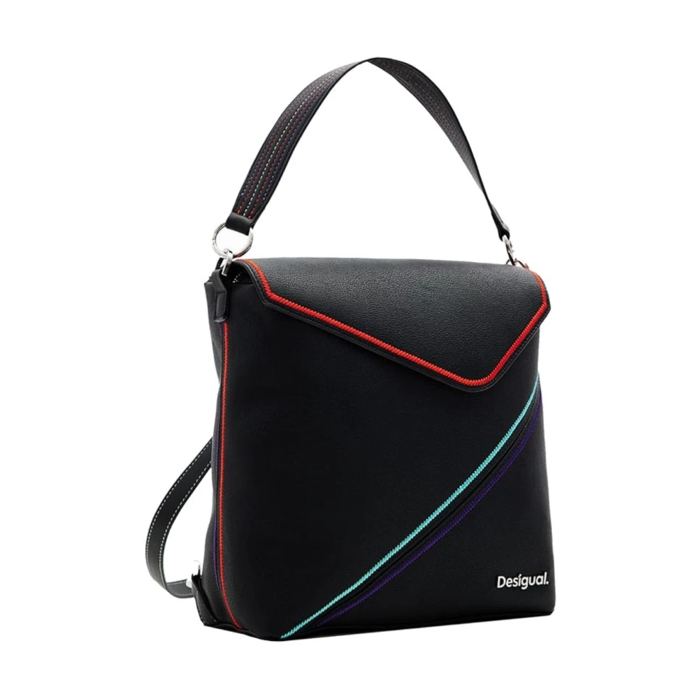 Desigual Stijlvolle Rugzak Black Dames